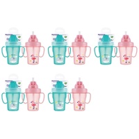 Momeasy Baby Training Cup 210mL with Straw and Handles 9m+ - Random Design and Colour Supplied Pack of 5