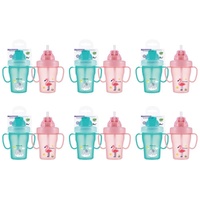 Momeasy Baby Training Cup 210mL with Straw and Handles 9m+ - Random Design and Colour Supplied Pack of 6