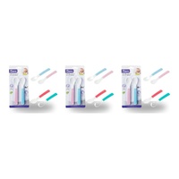 Momeasy Soft Tip Baby Spoons 2 Pack 6m+ - Random Colour Supplied Bundle of 3