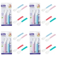 Momeasy Soft Tip Baby Spoons 2 Pack 6m+ - Random Colour Supplied Bundle of 4