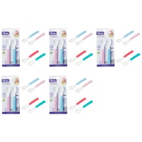 Momeasy Soft Tip Baby Spoons 2 Pack 6m+ - Random Colour Supplied Bundle of 5