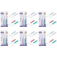 Momeasy Soft Tip Baby Spoons 2 Pack 6m+ - Random Colour Supplied Bundle of 6