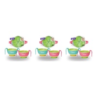 Momeasy Baby Snack Box Bowl with Handles 6m+ - Random Colour Supplied Pack of 3