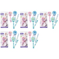 Momeasy Pacifier Clip Dummy Holder 0m+ - Random Design and Colour Supplied Pack of 5
