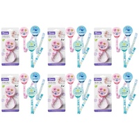 Momeasy Pacifier Clip Dummy Holder 0m+ - Random Design and Colour Supplied Pack of 6