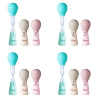 Momeasy Baby Nasal Aspirator Bulb Style with Stand - Random Colour Supplied Pack of 4