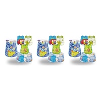 Momeasy Waterproof EVA Baby Bib 4m+ - Random Design Supplied Pack of 3