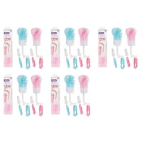 Momeasy 2 in 1 Baby Bottle Brush with Teat Brush - Random Colour Supplied Pack of 5