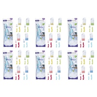 Momeasy 2 in 1 Bottle Brush Set with Teat Brush Stored Inside - Random Colour Supplied Bundle of 6