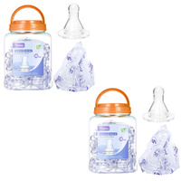 Momeasy Silicone Nipples 18 Pack BPA-Free Medium Flow 3+ Months Standard Bottles x 2