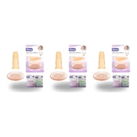 Momeasy Silicone Finger Toothbrush with Storage Case 3m+ - Random Colour Supplied Pack of 3