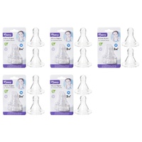 Momeasy Silicone Teats 2 Pack Standard Neck Medium Flow 3m+ Bundle of 5
