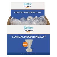 Better HomeCare Now Conical Measuring Cup 40mL Display of 48