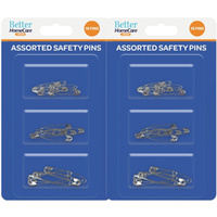Better Home Care Now Assorted Size Safety Pins 2x 16pc