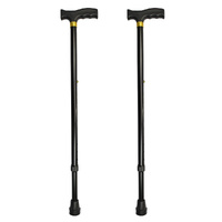 Better Home Care Now Adjustable Walking Stick 2 Pack Black 70 to 94 cm
