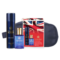 English Blazer Gift Set Eau De Toilette EDT 50ml Deodorant Spray 150g and Wetpack