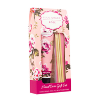 Lulu Grace Rose 3pc Hand Care Gift Pack Set Hand Cream File Cuticle Sticks