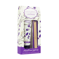 Lulu Grace Lavender 3pc Hand Care Gift Pack Set Hand Cream File Cuticle Sticks