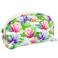 Lulu Grace Cosmetic Bag Make Up Travel Pouch Lotus Flower 20 x 12cm