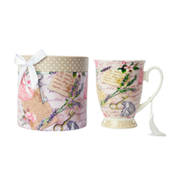 Curtis & Wade Novelty Mug - Lavender Script