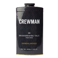 Crewman Mens 250g Sandalwood Talc Powder