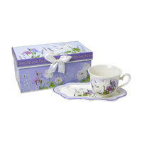 Teacup And Biscuit Saucer Lavender Design