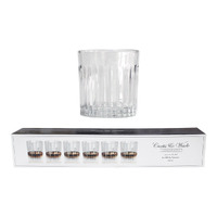 Curtis & Wade Lead Free Crystal Whiskey Tumbler 290ml Set Of 6