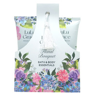 Lulu Grace Floral Bouquet Bath Gift Set 90ml Body Wash & 90ml Body Lotion