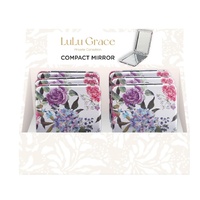 Lulu Grace Floral Bouquet Compact Mirror Display of 6