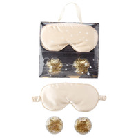 Lulu Grace Sleep Eye Mask and Eye Duo Pads Set Gold