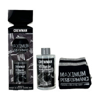 Crewman Mens Shower Gel 200ml and Knitting Socks 2 Piece Body Care Gift Set