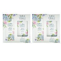 Lulu Grace Floral Bouquet 2x Gift Set 50ml Eau De Toilette EDT & 100gm Soap