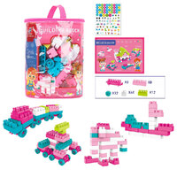 Kids Pastel Building Block Set 120 Piece