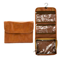 Crewman Mens Tan Toiletry Bag Foldable 22x49.5x4.5cm