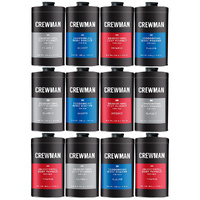 Crewman Mens Body Powder Mixed 12 Pack 250g Classic Allure Intense Talc Free