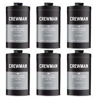Crewman Mens Classic Talc Free Body Powder 250g Value Pack x 6
