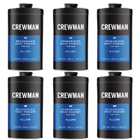 Crewman Mens Allure Talc Free Body Powder 250g Value Pack x 6