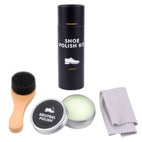 Shoe Polish Tube Kit Brush Polish And Cloth