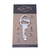 Multi Tool Key Ring Functions As Bottle Opener Wrench Ruler Screw Driver Slicer