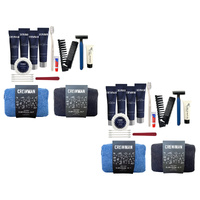 Crewman Mens Holiday Survival Kit Shampoo Conditioner Shower Gel Soap Toothbrush x 2