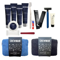 Crewman Mens Holiday Survival Kit Shampoo Conditioner Shower Gel Soap Toothbrush