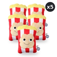 Little Smiles Cushion Plush Popcorn Shape Pack of 5