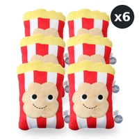 Little Smiles Cushion Plush Popcorn Shape Pack of 6