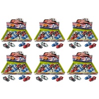 Go Kart Racing Toy Cars with Drivers Speed Festival Counter Display of 12 Bundle of 6