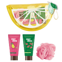 Fruit Crush Pineapple & Watermelon Gift Bag Shower Gel Lotion & Loofah