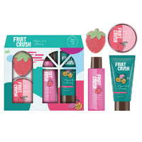 Fruit Crush Passionfruit & Strawberry Gift Set Shower Gel Lotion Scrub & Bomb