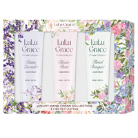 Lulu Grace Hand Cream Gift Set 3x60ml Rose Lavender & Floral Bouquet