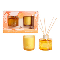 Lulu Grace Blood Orange Reed Diffuser & Candle Set 100ml + 100g Gift Box