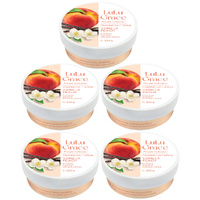 Lulu Grace Vanilla Peach Foaming Salt Body Scrub 300g Pack of 5 Exfoliating