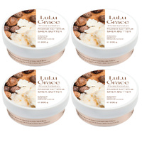 Lulu Grace Shea Butter Foaming Salt Body Scrub 300g 4 Pack Exfoliating